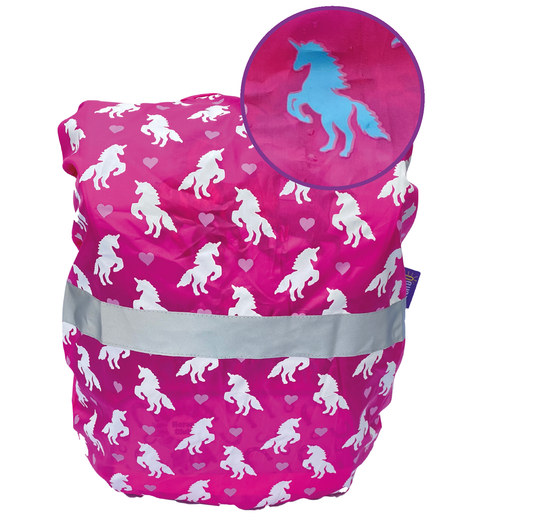 Heckbo | Kinder Farbwechsel Ranzenschutz - Einhorn