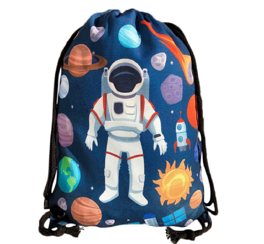 Heckbo | Kinder Turnbeutel - Astronaut Schwarz