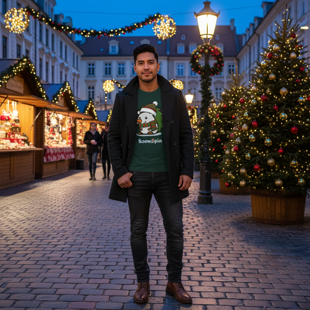 Spin | Unisex Bio-Langarmshirt - Christmas Collection SnowSpin