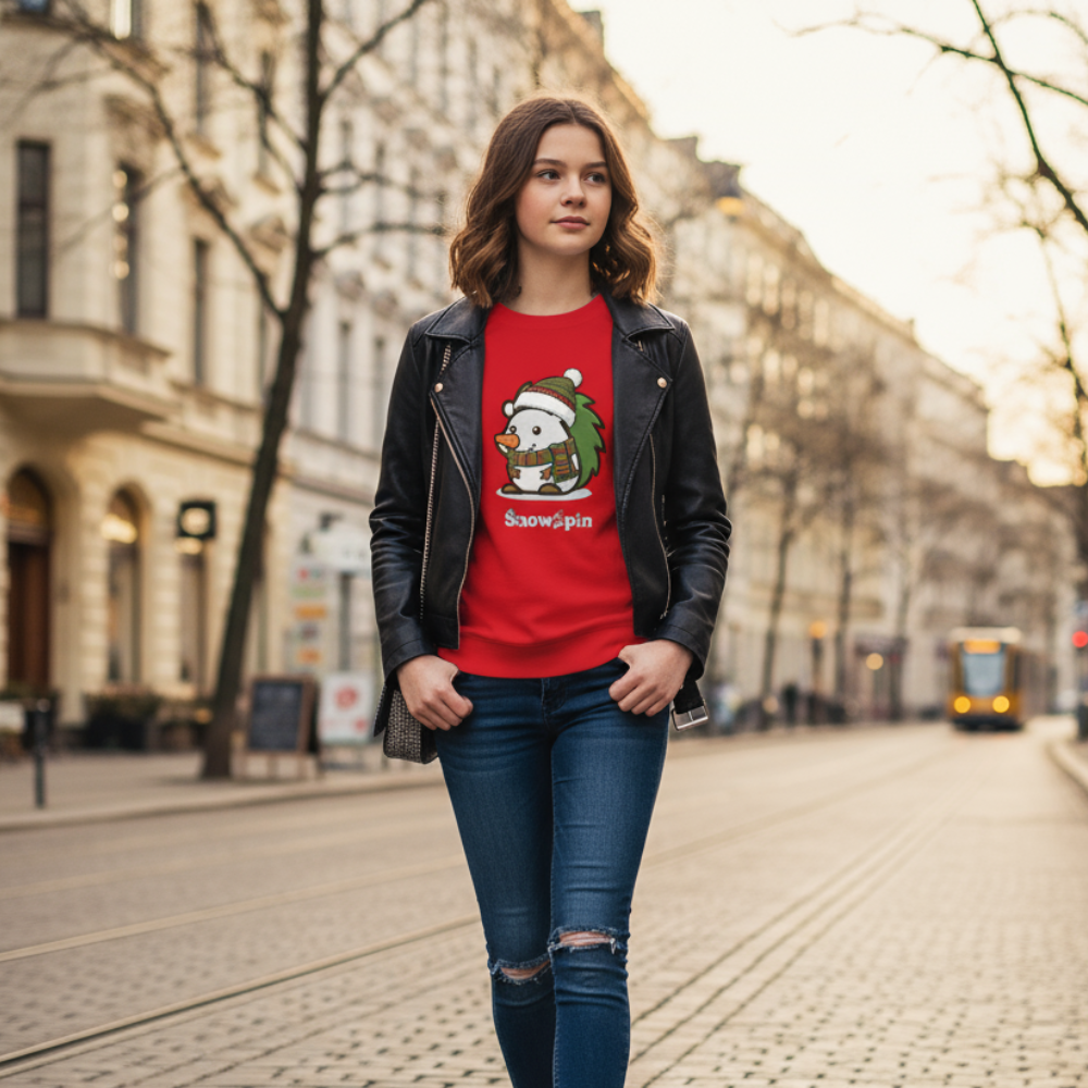 Spin | Kinder recycled Weihnachtspullover - Nachhaltig Christmas Collection SnowSpin
