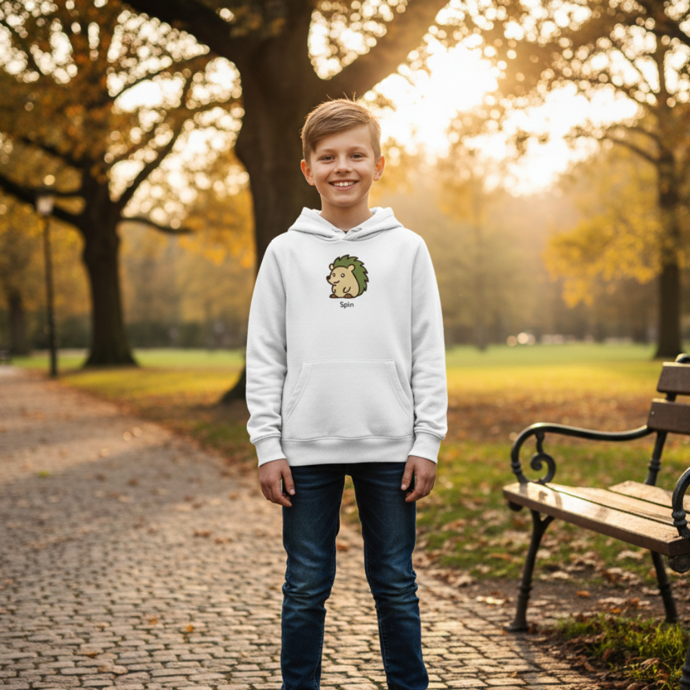 Spin | Kinder Bio-Kapuzensweatshirt - Spin Collection