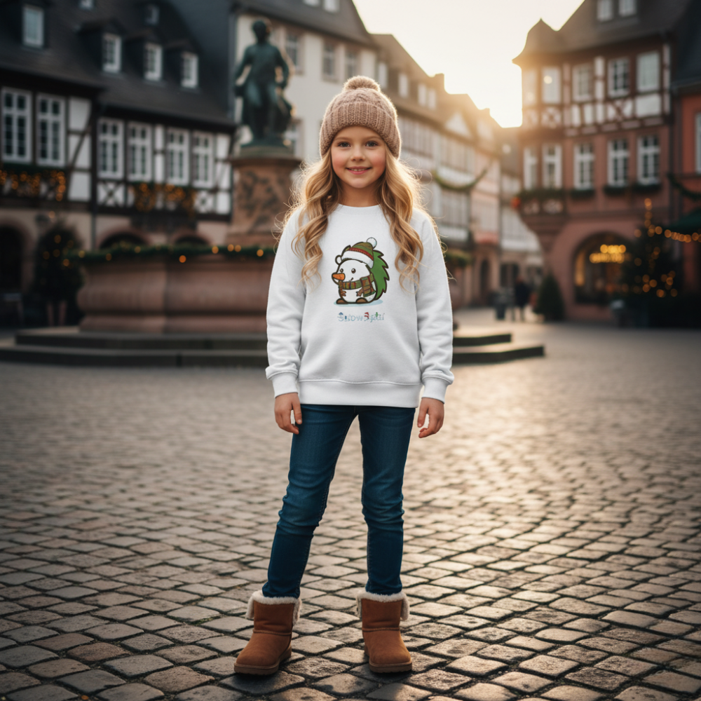 Spin | Kinder recycled Weihnachtspullover - Nachhaltig Christmas Collection SnowSpin