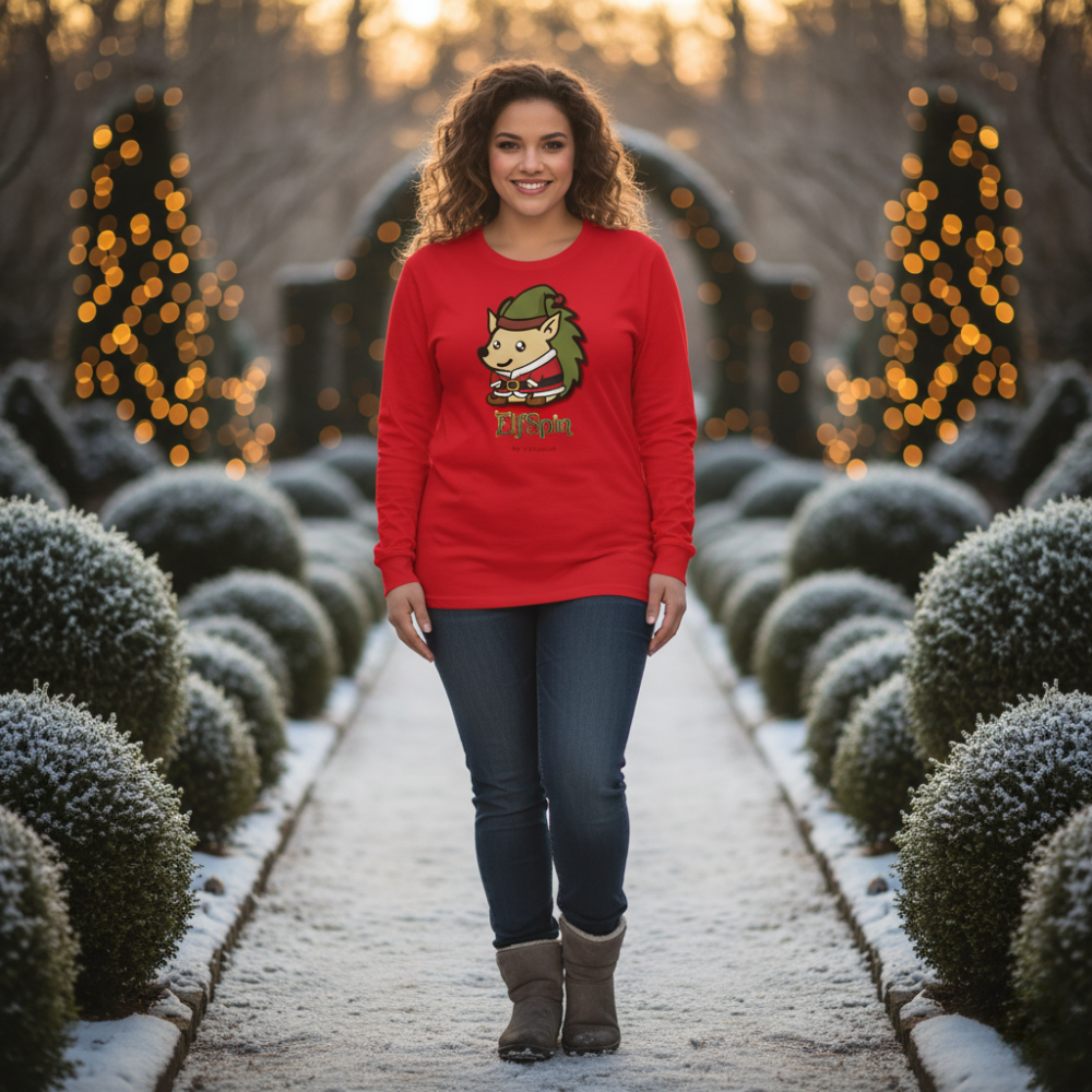 Spin | Unisex Bio-Langarmshirt - Christmas Collection ElfSpin