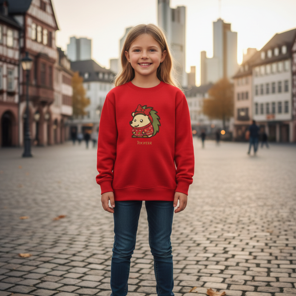 Spin | Mädchen Recycling-Weihnachtspullover - Nachhaltige Christmas Collection Family Edition