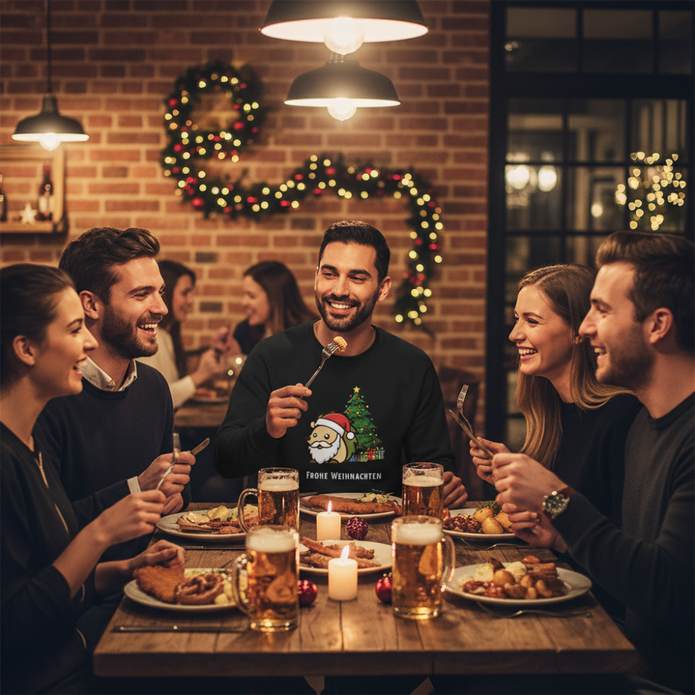 Spin | Unisex Bio-Weihnachtspullover - Christmas Collection SantaSpin