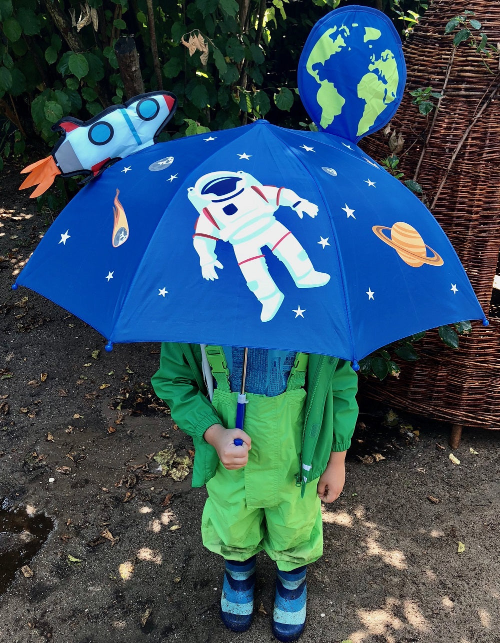 Heckbo | 3D Regenschirm - Weltraum