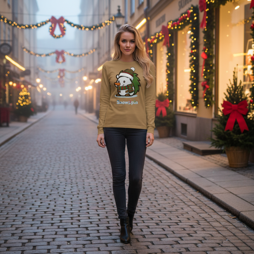 Spin | Unisex Bio-Langarmshirt - Christmas Collection SnowSpin