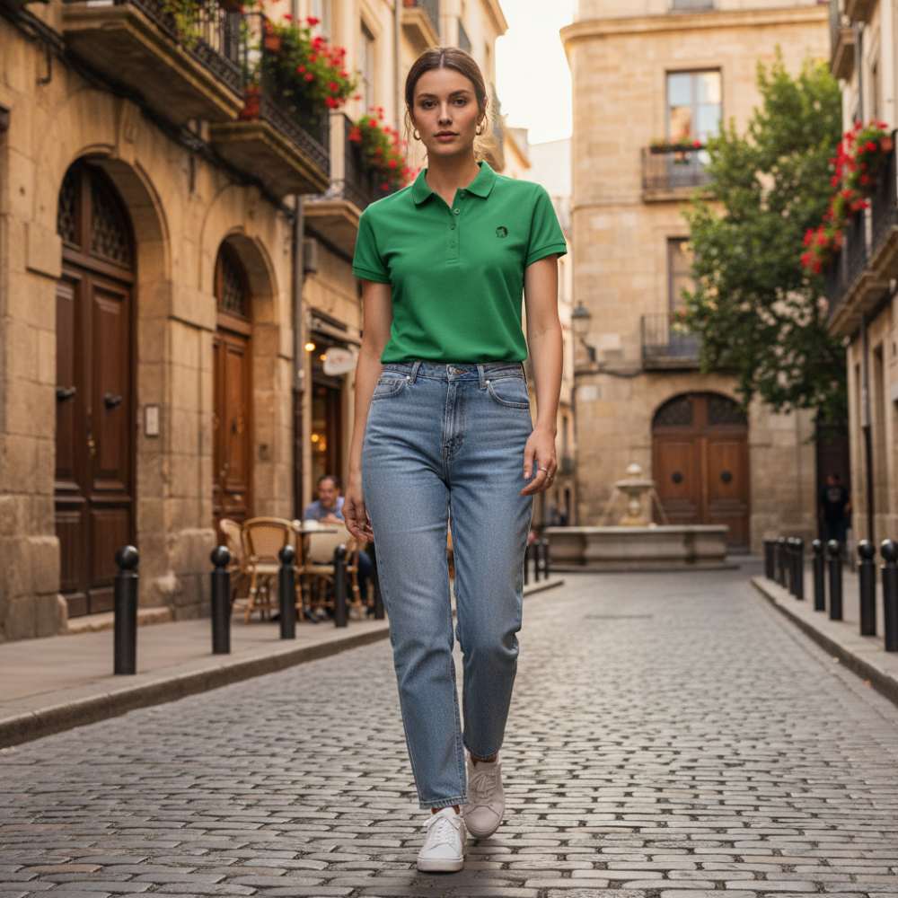 Spin | Damen Bio-Polo - Spin Collection