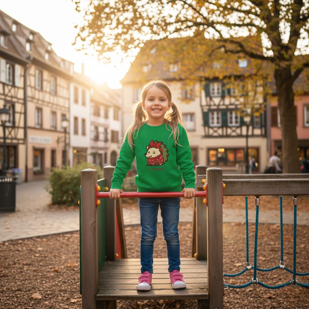 Spin | Mädchen Recycling-Weihnachtspullover - Nachhaltige Christmas Collection Family Edition