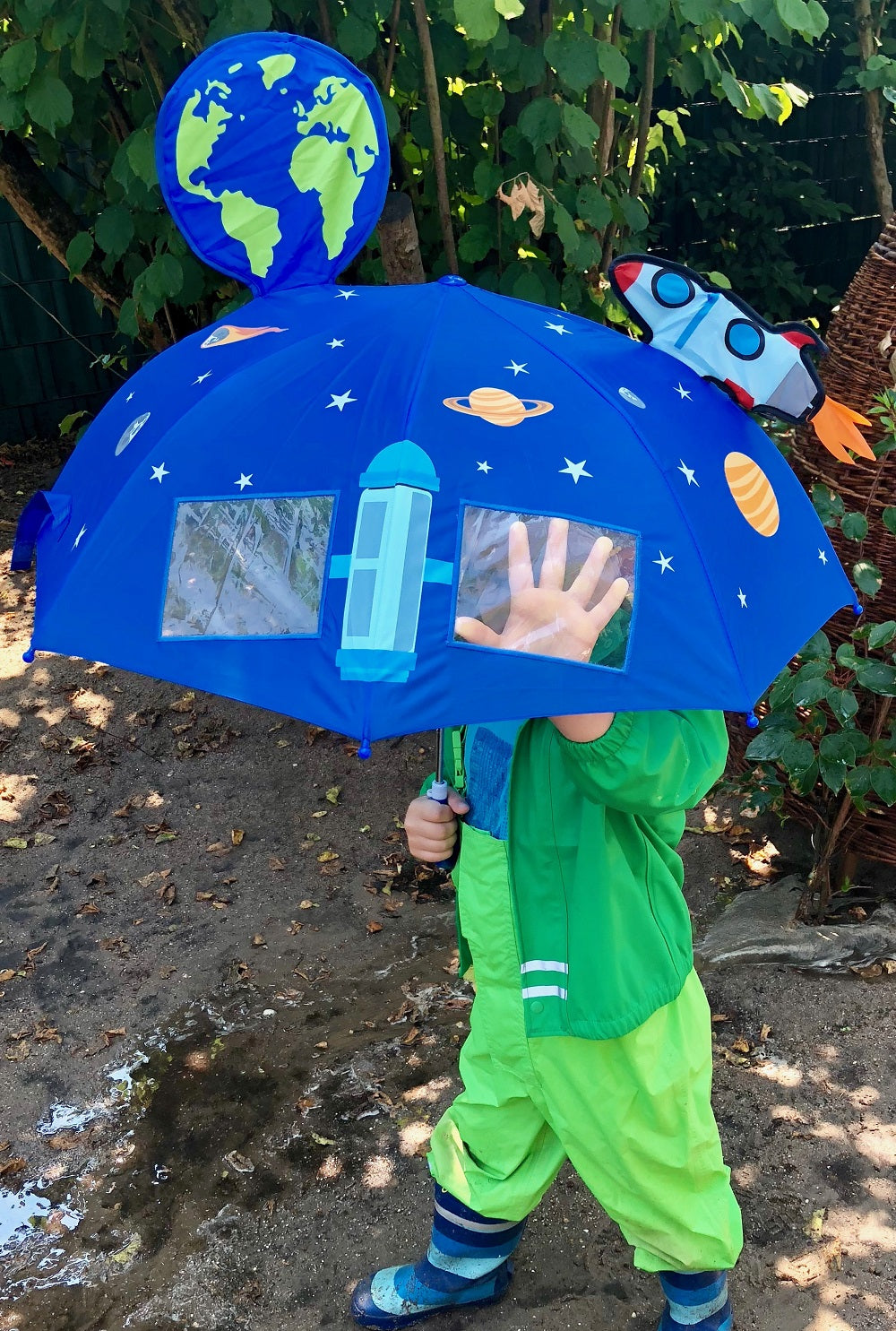 Heckbo | 3D Regenschirm - Weltraum