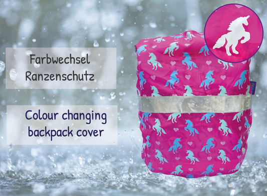 Heckbo | Kinder Farbwechsel Ranzenschutz - Einhorn