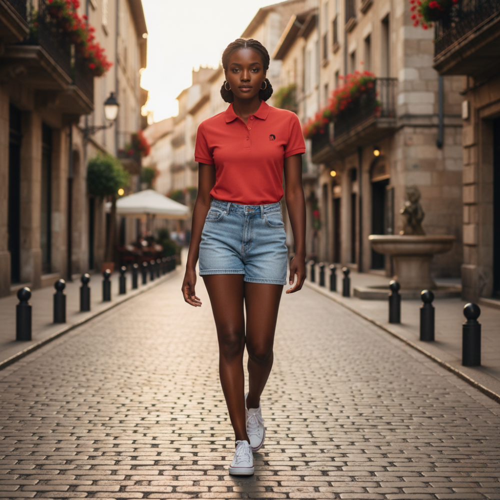 Spin | Damen Bio-Polo - Spin Collection