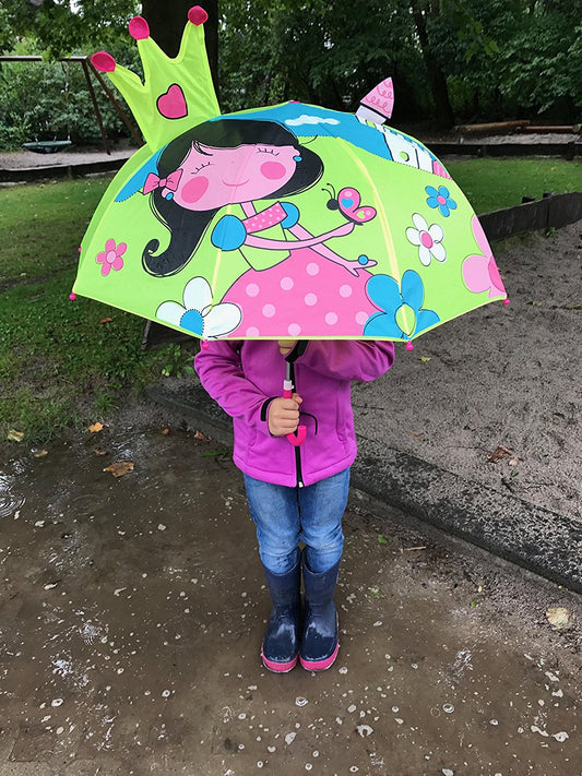 Heckbo | Regenschirm - Prinzessin Grün/Gelb