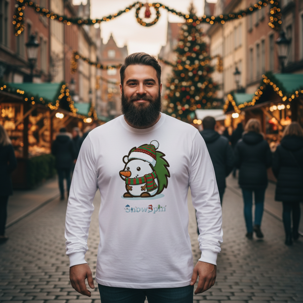 Spin | Unisex Bio-Langarmshirt - Christmas Collection SnowSpin