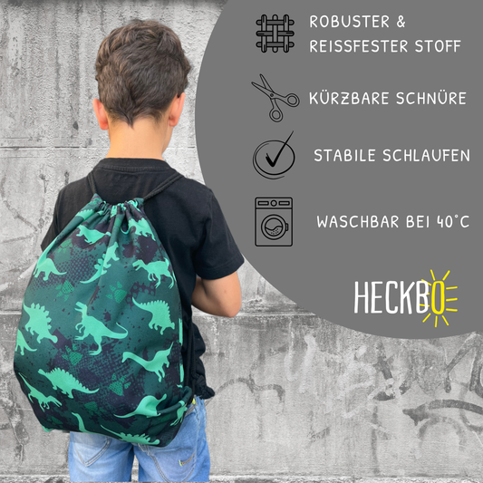 Heckbo | Kinder Turnbeutel - Dinosaurier