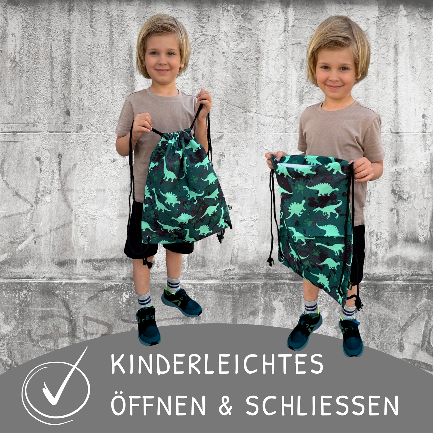 Heckbo | Kinder Turnbeutel - Dinosaurier