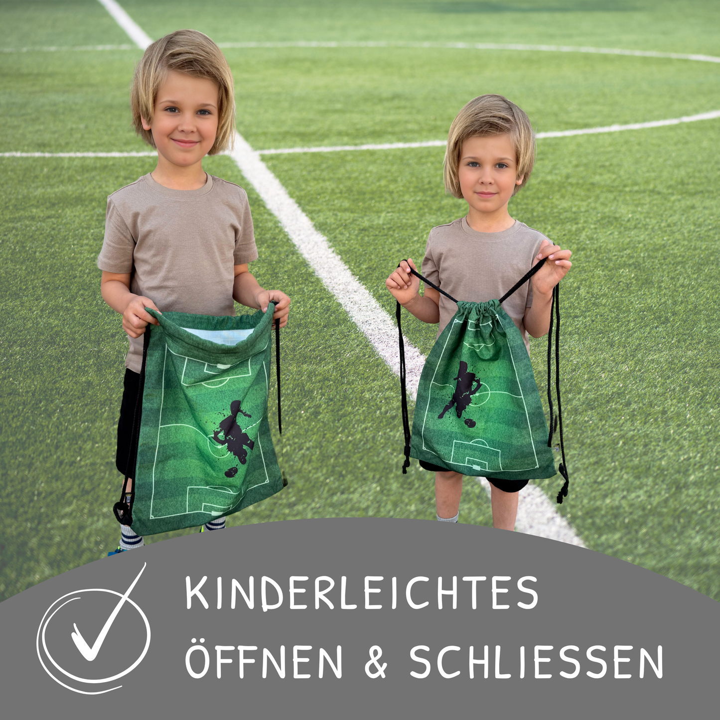 Heckbo | Kinder Turnbeutel - Fußball