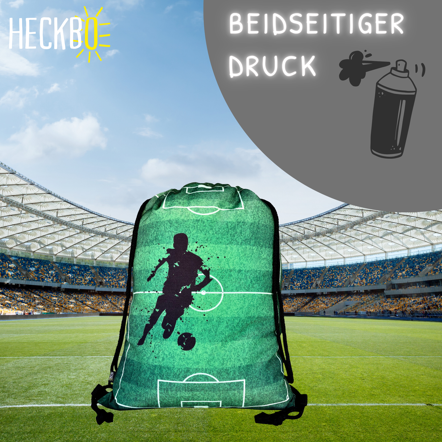 Heckbo | Kinder Turnbeutel - Fußball