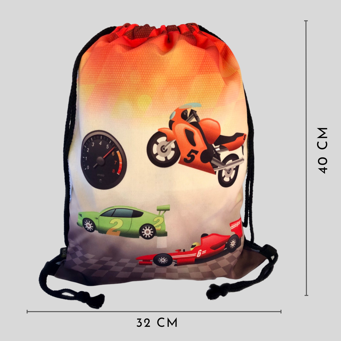 Heckbo | Kinder Turnbeutel - Racing
