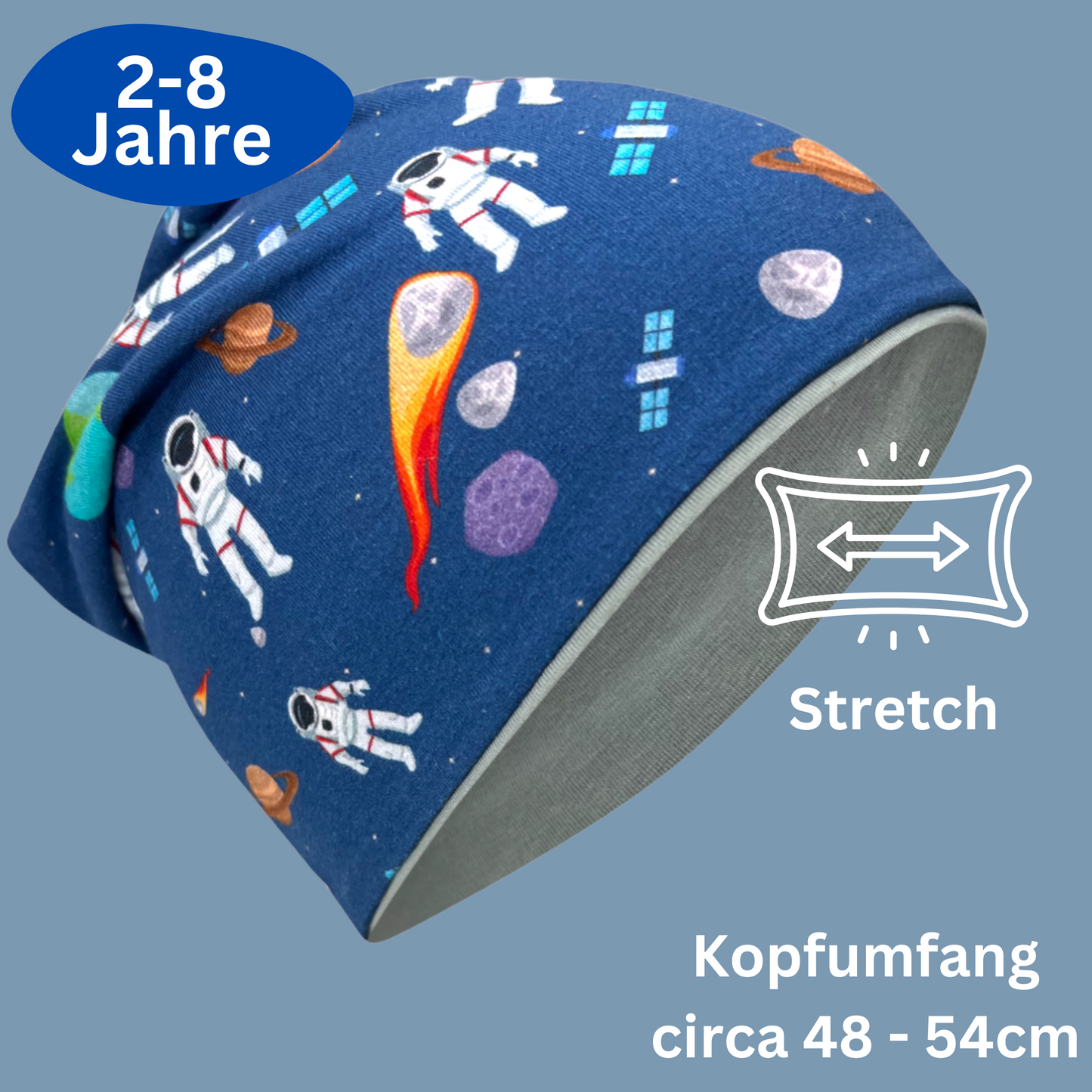 Heckbo | Kinder Beanie & Loop Set - Astronaut