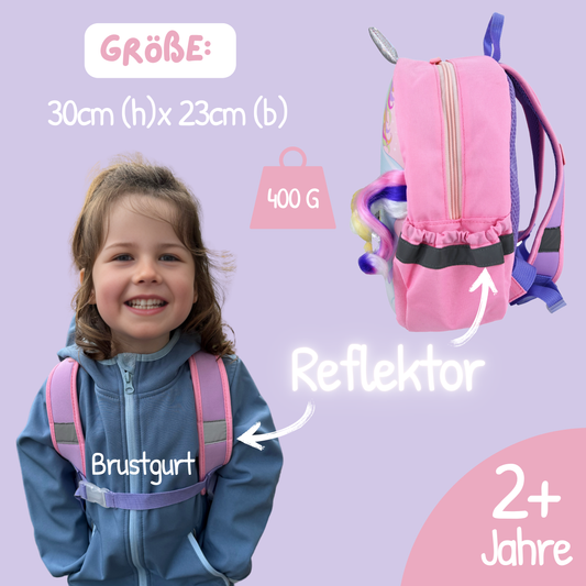 Heckbo | Rucksack mit Sichtfenster - Einhorn