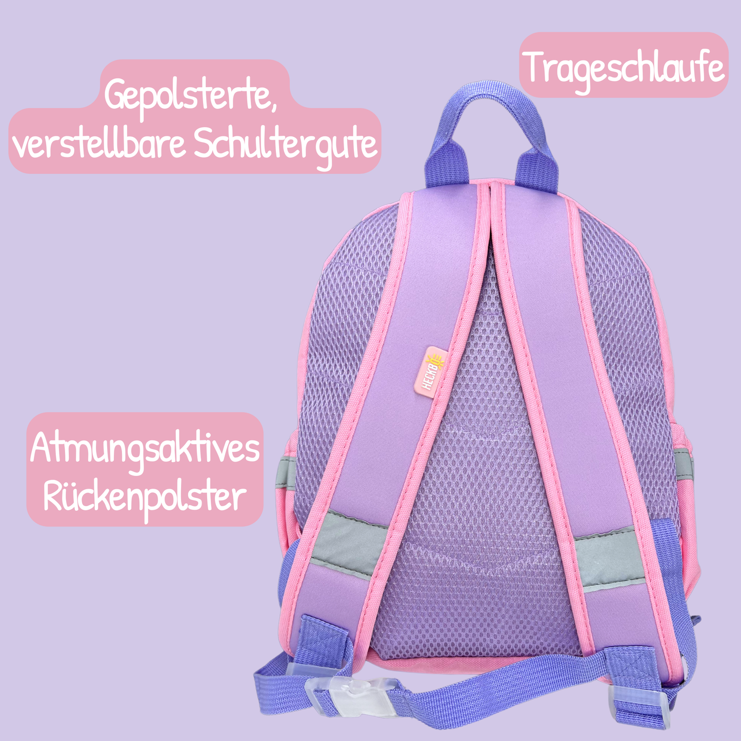 Heckbo | Rucksack mit Sichtfenster - Einhorn