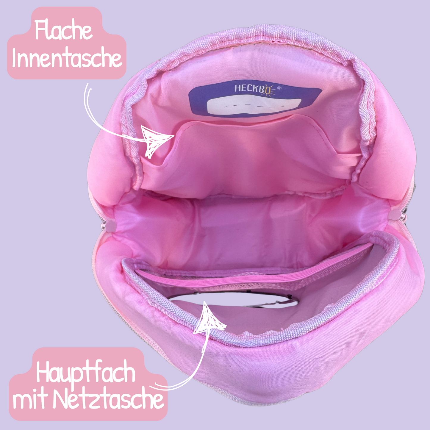 Heckbo | Rucksack mit Sichtfenster - Einhorn