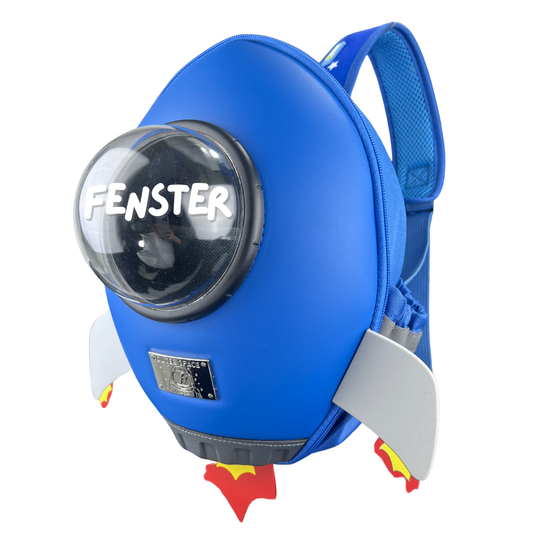 Heckbo | Rucksack mit Sichtfenster - Rakete Astronaut