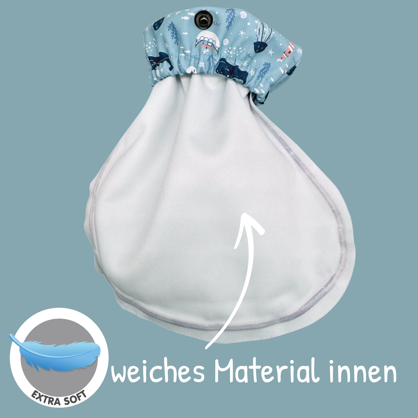 Heckbo | Füßlinge ohne Innen-Futter - Meerestiere