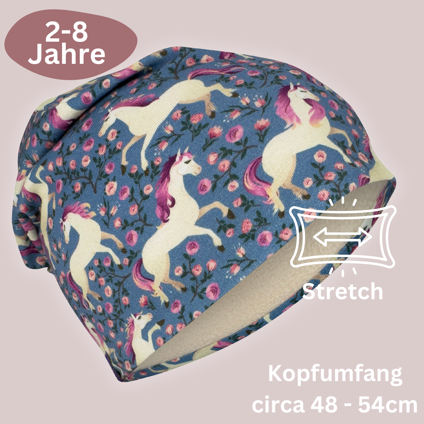 Heckbo | Kinder Beanie Mütze & Loop Set - Pferd