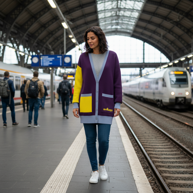 BYMANYC New York | Damen Bio-Cardigan - Grand Central
