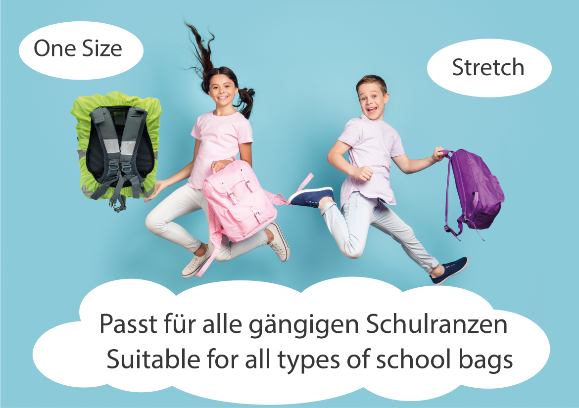 Heckbo | Kinder Farbwechsel Ranzenschutz - Dinosaurier