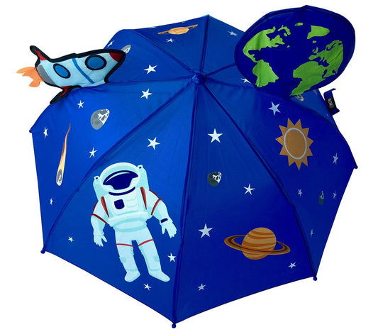 Heckbo | 3D Regenschirm - Weltraum