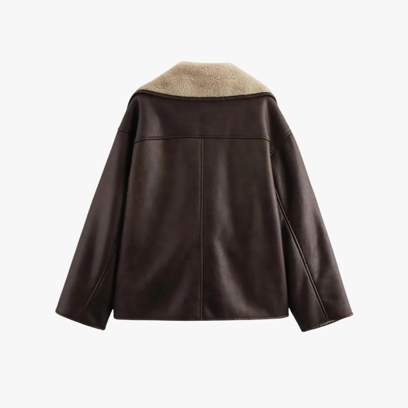 Plüschjacke Park Avenue Damen Schokolade