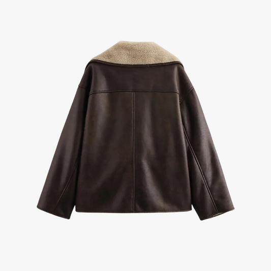 Plüschjacke Park Avenue Damen Schokolade