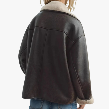 Plüschjacke Park Avenue Damen Schokolade