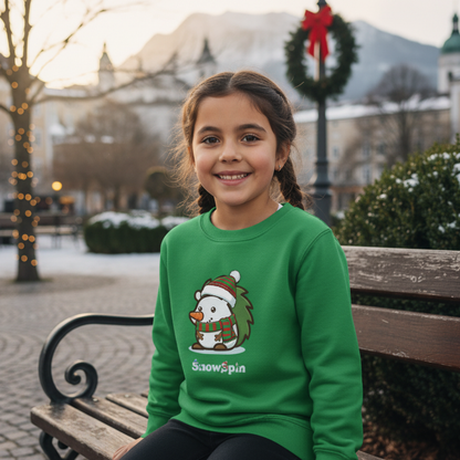 Spin | Kinder recycled Weihnachtspullover - Nachhaltig Christmas Collection SnowSpin