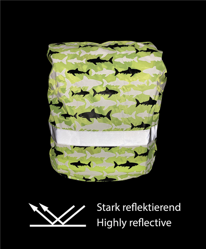 Heckbo | Kinder Farbwechsel-Ranzenschutz - Hai