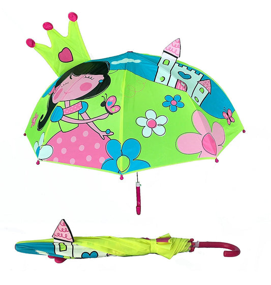 Heckbo | Regenschirm - Prinzessin Grün/Gelb