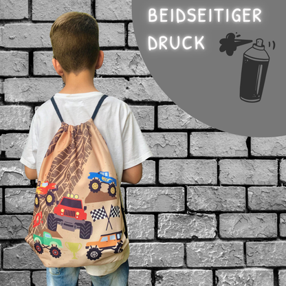 Heckbo | Kinder Turnbeutel - Monster Truck