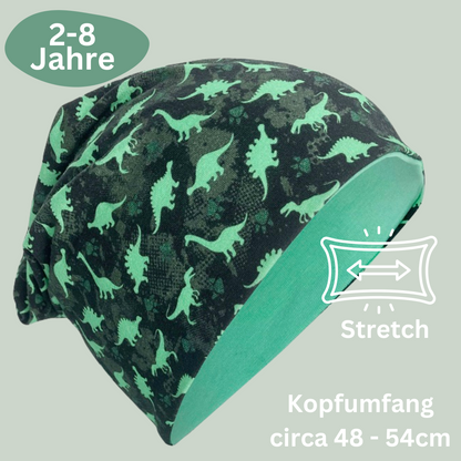 Heckbo | Kinder Beanie Mütze & Loop Set - Dinosaurier