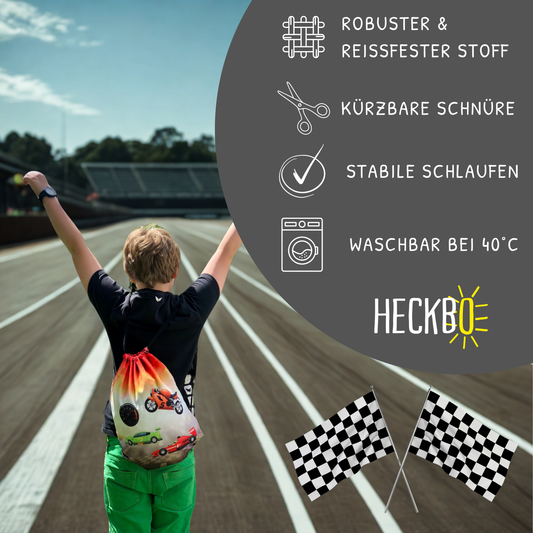 Heckbo | Kinder Turnbeutel - Racing