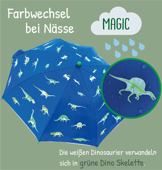 Heckbo | Magic Regenschirm für Kinder - Dino