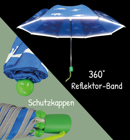 Heckbo | Magic Regenschirm für Kinder - Dino