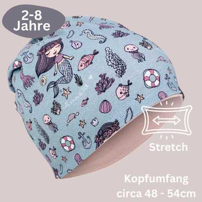 Heckbo | Kinder Beanie Mütze & Loop - Meerjungfrau