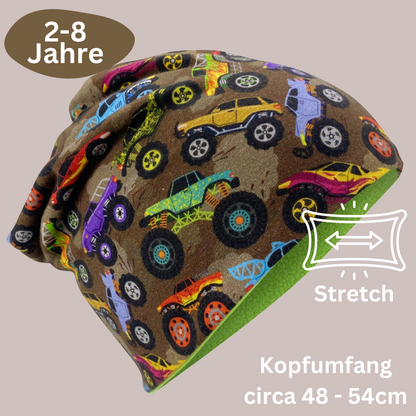 Heckbo | Kinder Beanie Mütze & Loop Set - Monster Truck
