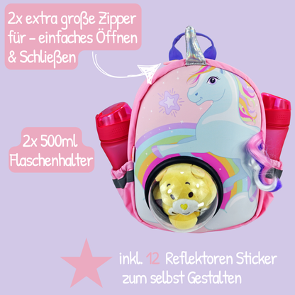 Heckbo | Rucksack mit Sichtfenster - Einhorn
