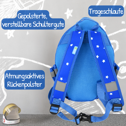 Heckbo | Rucksack mit Sichtfenster - Rakete Astronaut