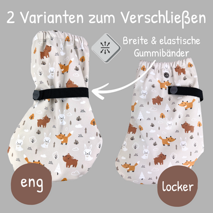 Heckbo | Füßlinge mit Vlies-Futter - Waldtiere