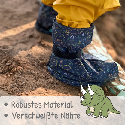 Heckbo | Füßlinge ohne Vlies-Futter - Dinosaurier